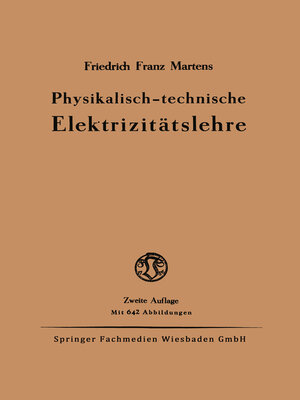 cover image of Physikalisch-technische Elektrizitätslehre